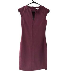 👗 2/$30 👗 Plum A-Line Small Cap Sleeve Business Dress
